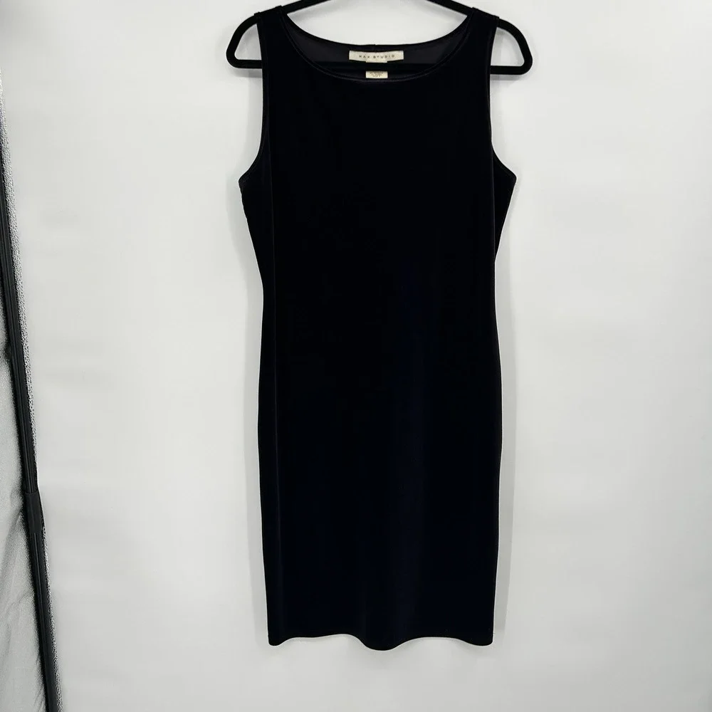 Vintage Y2K Purple Velvet Sleeveless Dress Size‎ M Whimisgoth Dark Academia CBK